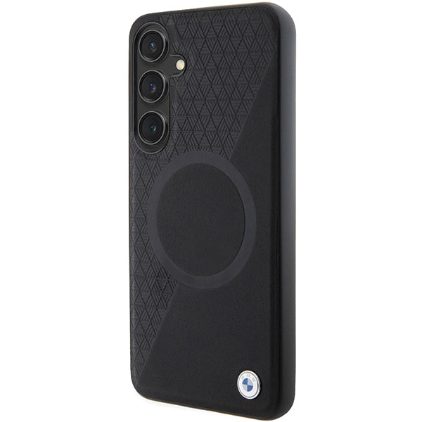 BMW BMHMS24S23RTPK S24 S921 black/black hardcase Signature Leather Half Textured &amp; Circle MagSafe