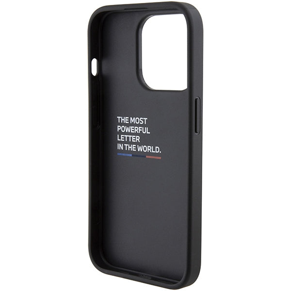 BMW M Grip Stand Bicolor case for iPhone 15 Pro - navy blue