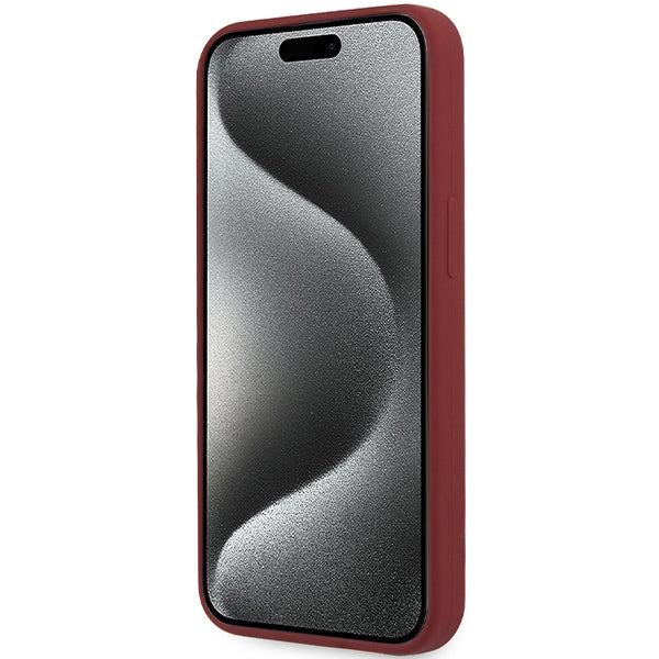 BMW Silicone Big Logo MagSafe case for iPhone 15 Pro - red