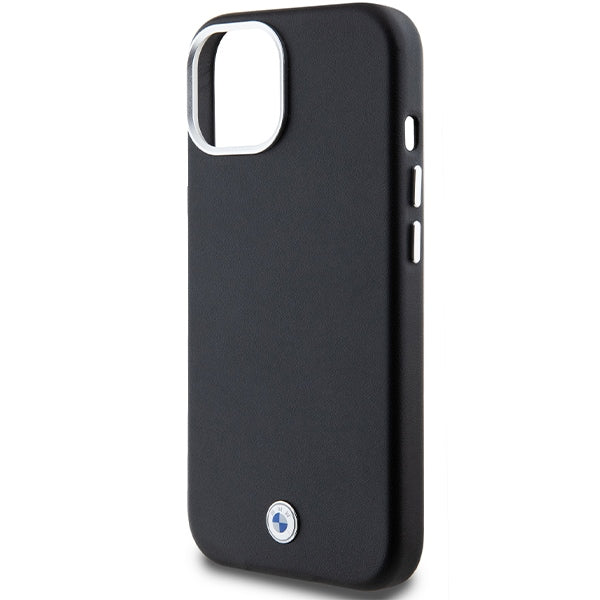 BMW Signature Wrapped Metal MagSafe case for iPhone 15 Plus / 14 Plus - black