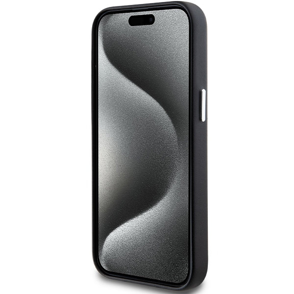 BMW Signature Wrapped Metal MagSafe Case for iPhone 15/14/13 - Black