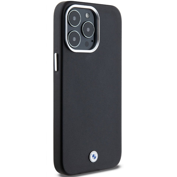 BMW Signature Wrapped Metal MagSafe case for iPhone 15 Pro Max - black