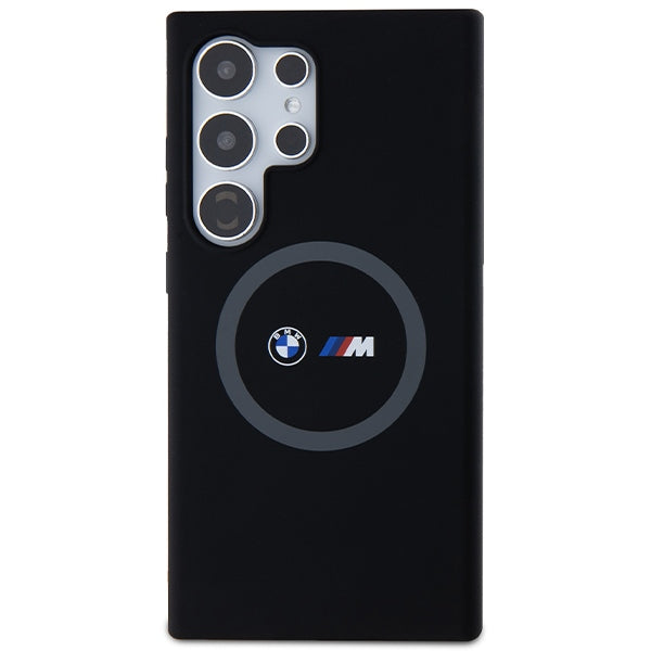BMW M Silicone Printed Ring MagSafe case for Samsung Galaxy S24 Ultra - black