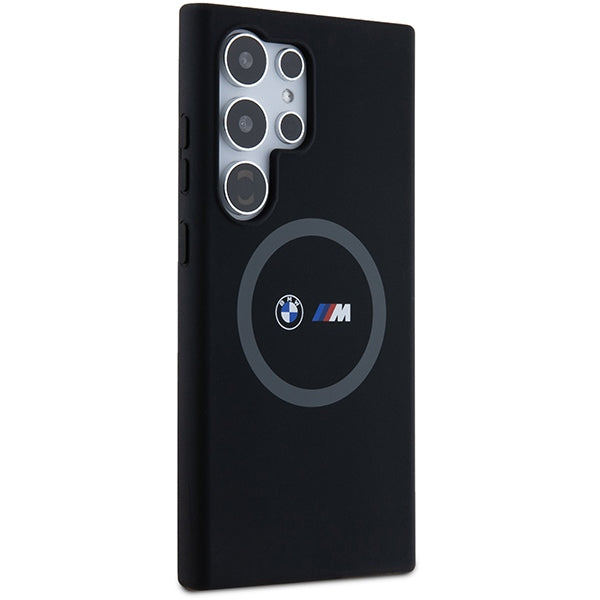 BMW M Silicone Printed Ring MagSafe case for Samsung Galaxy S24 Ultra - black