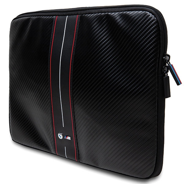 BMW Carbon &amp; Red Stripe sleeve for a 14" laptop - black