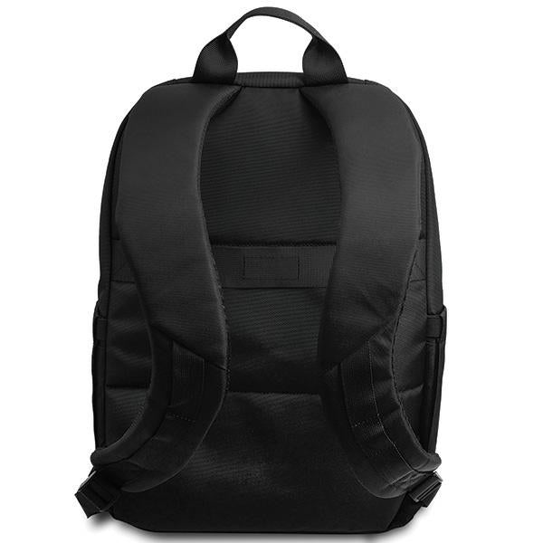 BMW Carbon &amp; Red Stripe backpack for a 16" laptop - black