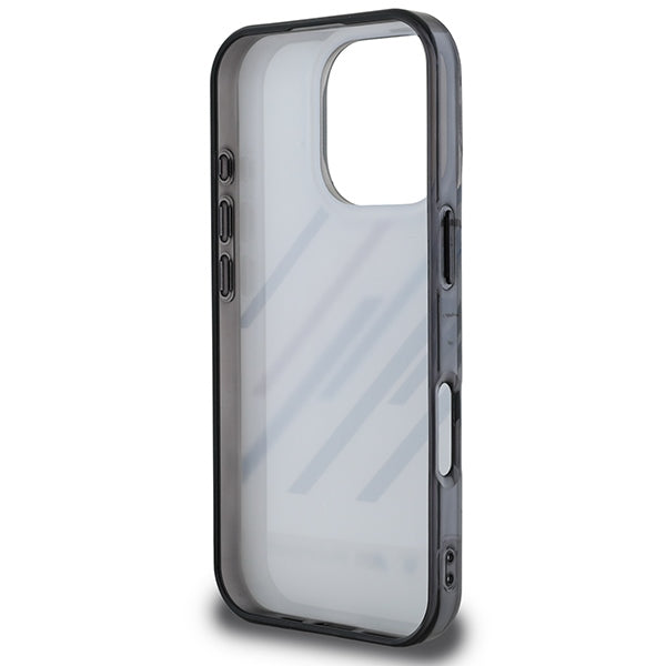 BMW Motosport IML Random Stripes iPhone 16 Pro Case - Gray