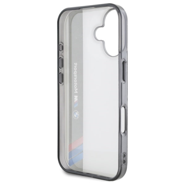 BMW Motosport IML Vertical Stripe iPhone 16 Plus Case - Gray