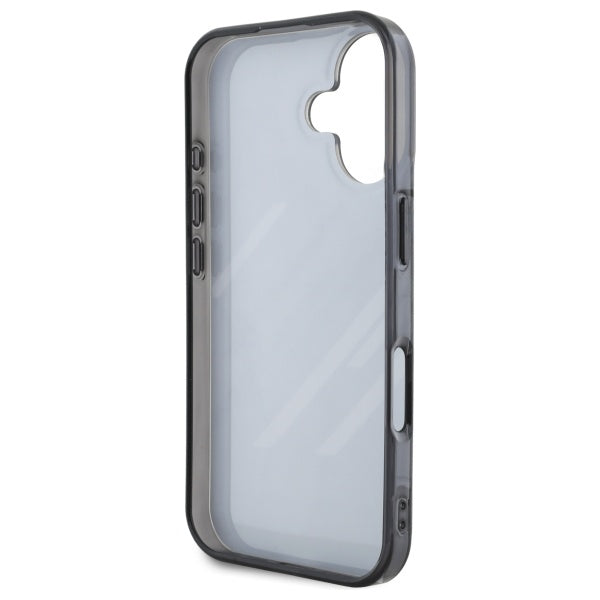 BMW Motosport IML Random Stripes iPhone 16 Plus Case - Black