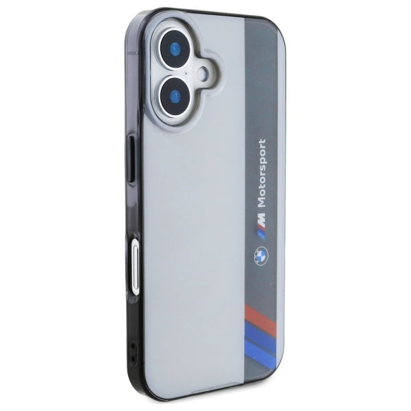 BMW Motosport IML Vertical Stripe iPhone 16 Case - Gray