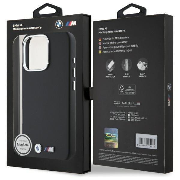 BMW M Smooth Full Wrapped Metal MagSafe case for iPhone 16 Pro - black