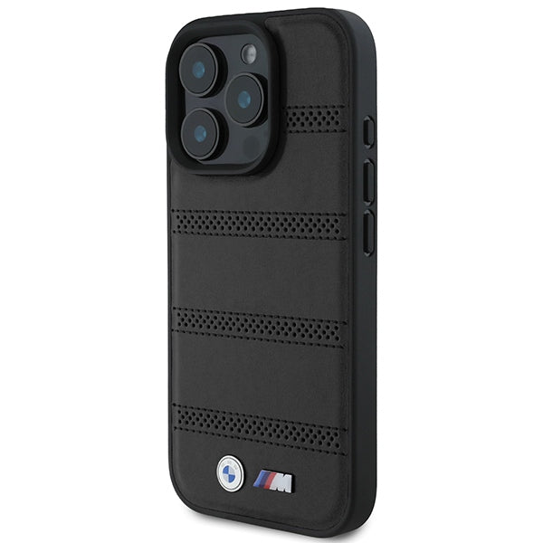 BMW M Perforated And Stitched Line MagSafe case for iPhone 16 Pro - black