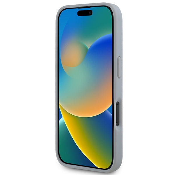 BMW M Carbon Tricolor Line MagSafe iPhone 16 Case - Gray