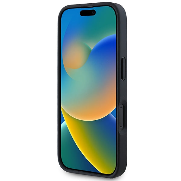 BMW M Perforated Tricolor Line MagSafe iPhone 16 Case - Gray