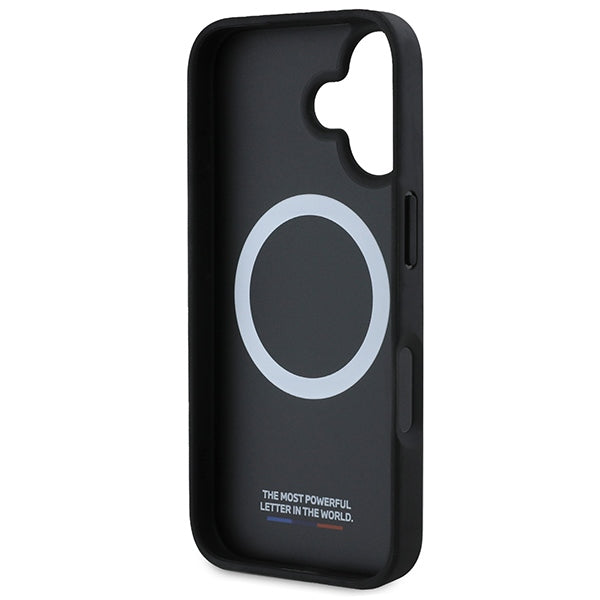 BMW M Perforated And Stitched Line MagSafe case for iPhone 16 - black