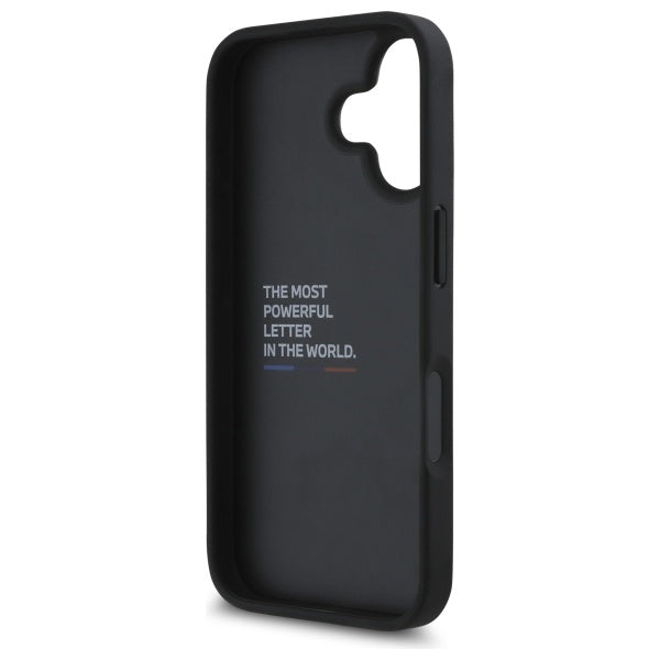 BMW M Grip Stand Smooth and Carbon case for iPhone 16 - black