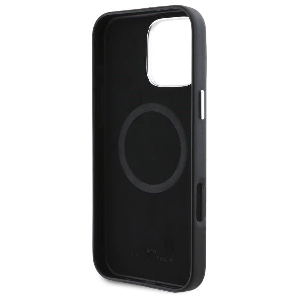 BMW Sign Full Wrapped Metal MagSafe Case for iPhone 16 Pro Max - Black