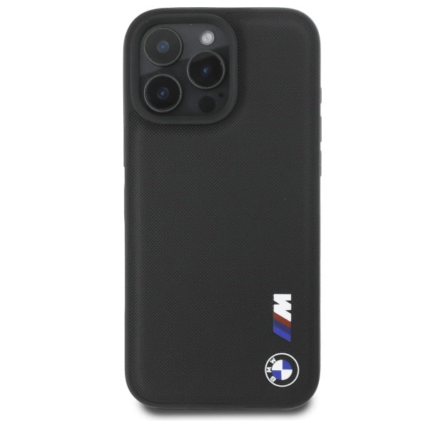 BMW Smooth Rubber Logo iPhone 16 Pro Max Case - Black
