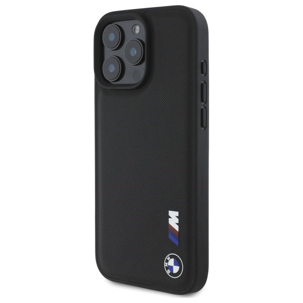 BMW Smooth Rubber Logo iPhone 16 Pro Max Case - Black
