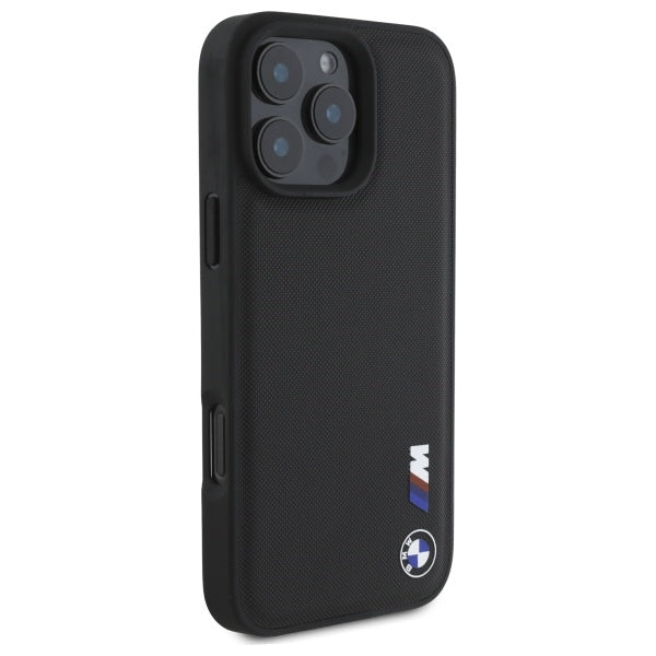 BMW Smooth Rubber Logo iPhone 16 Pro Max Case - Black