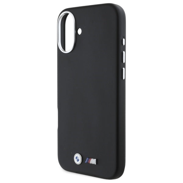 BMW M Smooth Full Wrapped Metal MagSafe Case for iPhone 16 Plus - Black