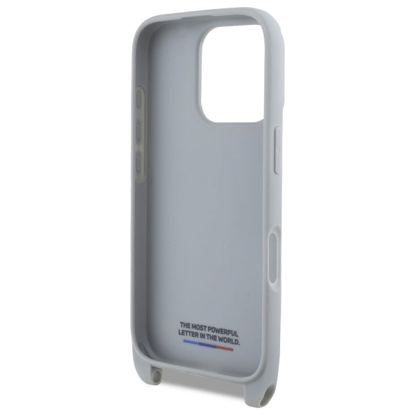 BMW M Edition Carbon Stripe &amp; Strap iPhone 16 Pro Case - Gray