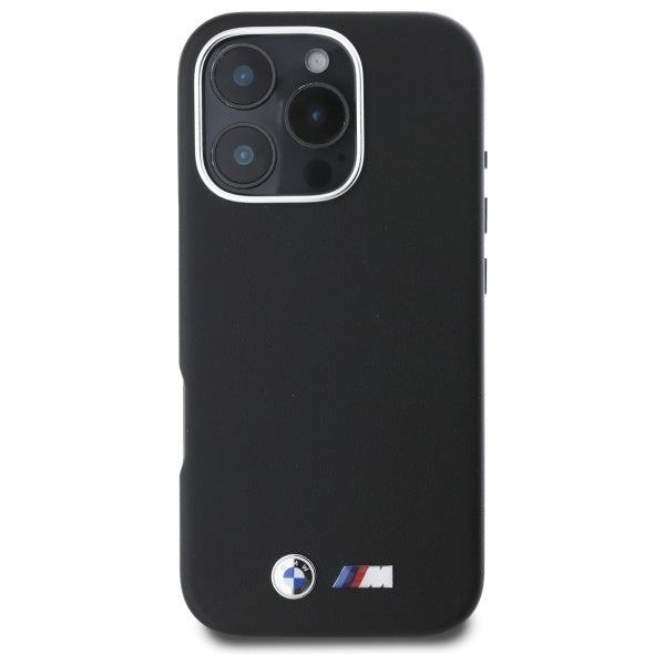 BMW M Smooth Full Wrapped Metal MagSafe Case for iPhone 16 Pro Max - Black