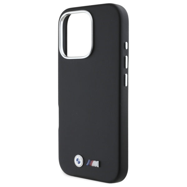 BMW M Smooth Full Wrapped Metal MagSafe Case for iPhone 16 Pro Max - Black