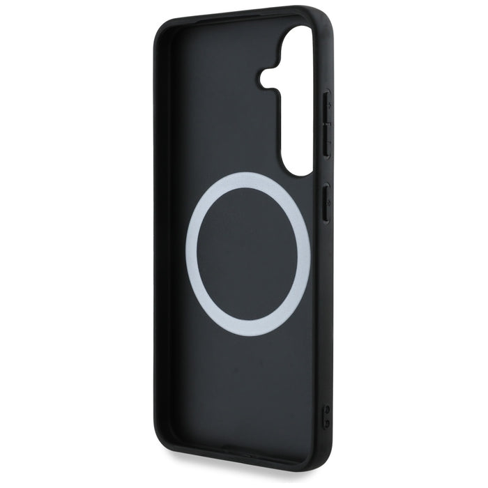 BMW Leather Carbon MagSafe Case for Samsung Galaxy S25 - Black