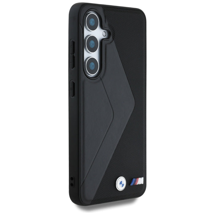 BMW Leather Oversized Stripes MagSafe case for Samsung Galaxy S25 - black