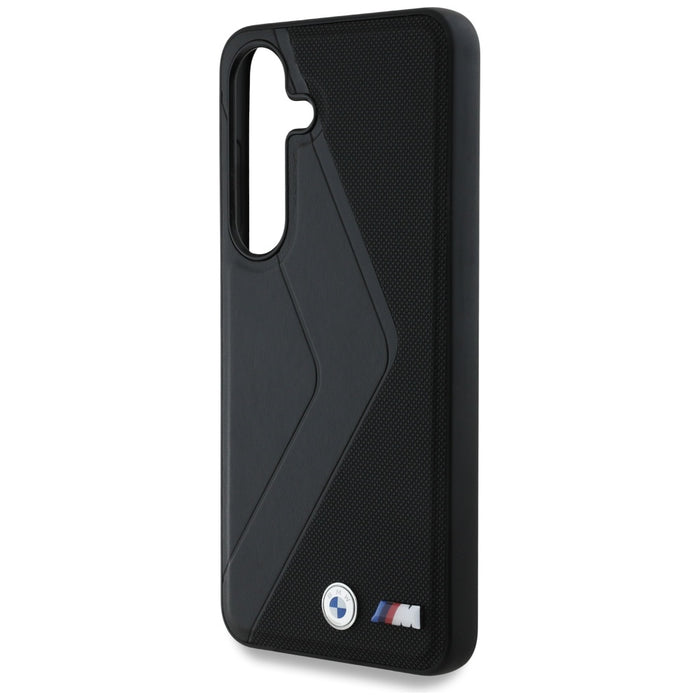 BMW Leather Oversized Stripes MagSafe case for Samsung Galaxy S25 - black