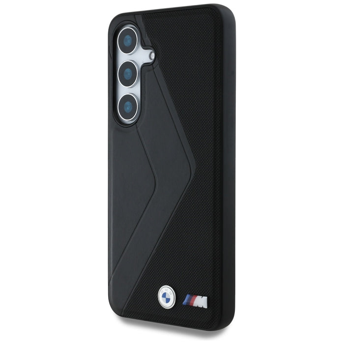 BMW Leather Oversized Stripes MagSafe case for Samsung Galaxy S25 - black