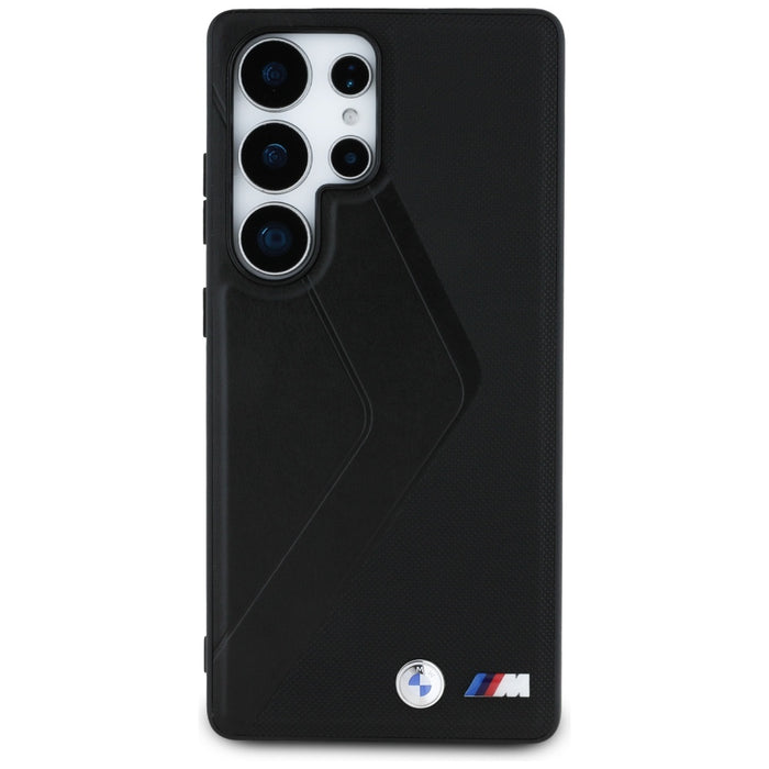 BMW Leather Oversized Stripes MagSafe case for Samsung Galaxy S25 Ultra - black