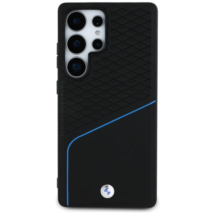 BMW Leather Textured and Smooth MagSafe case for Samsung Galaxy S25 Ultra - black