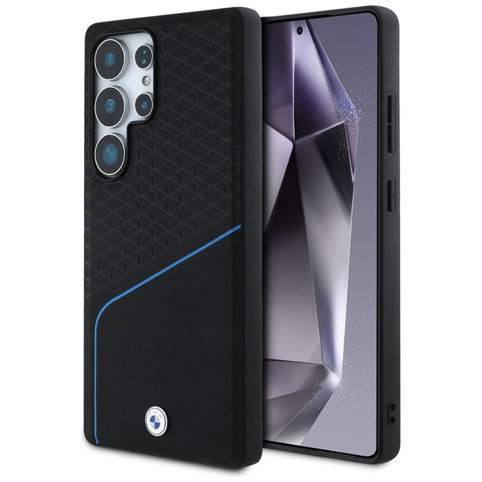 BMW Leather Textured and Smooth MagSafe case for Samsung Galaxy S25 Ultra - black