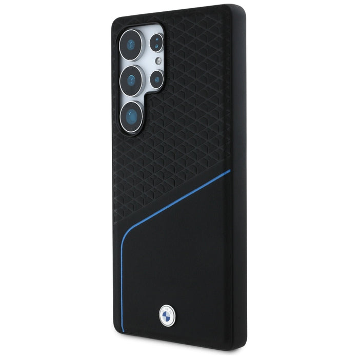 BMW Leather Textured and Smooth MagSafe case for Samsung Galaxy S25 Ultra - black