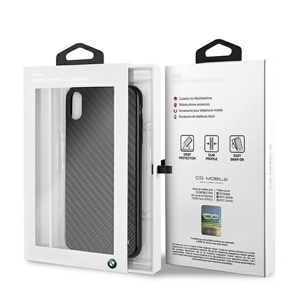 BMW Siganture Carbon Case for iPhone Xs Max - Black