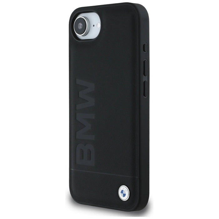 BMW Leather Hot Stamp iPhone 16e Case - Black