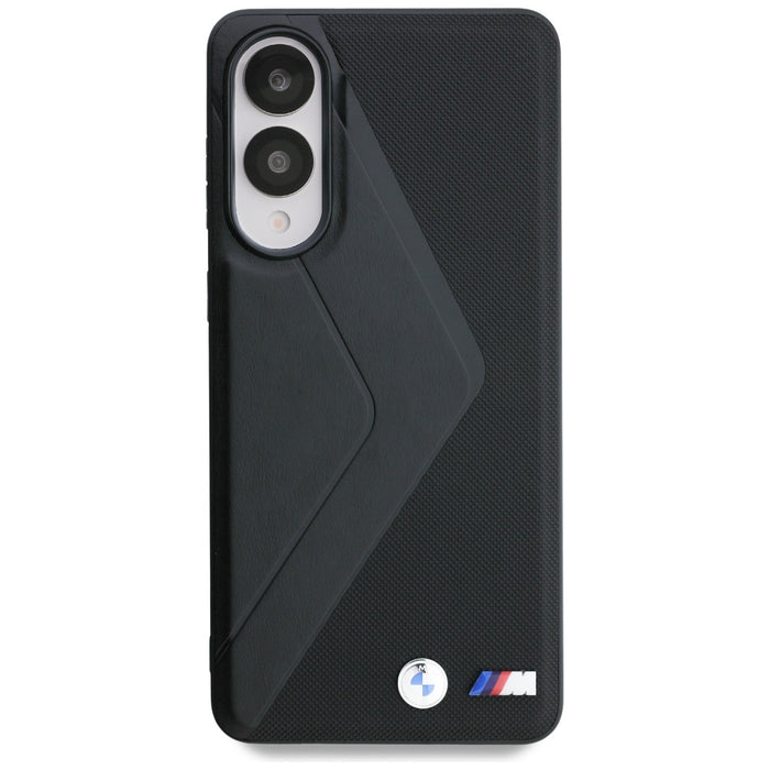 BMW Leather Oversized Stripes MagSafe case for Samsung Galaxy S25 Edge - black