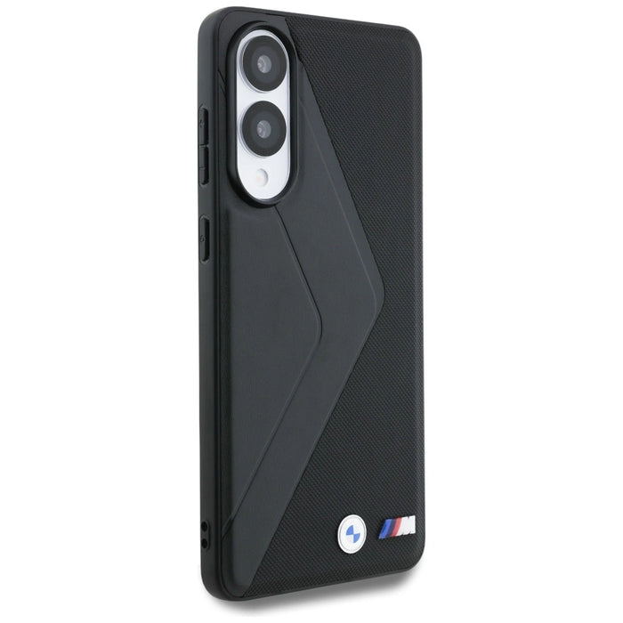 BMW Leather Oversized Stripes MagSafe case for Samsung Galaxy S25 Edge - black