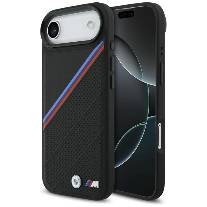 BMW M Tricolor Metal Logo MagSafe Case for iPhone 17 Air - Black