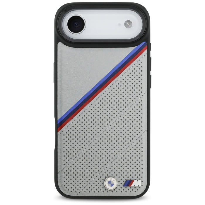 BMW M Tricolor Metal Logo MagSafe Case for iPhone 17 Air - Gray