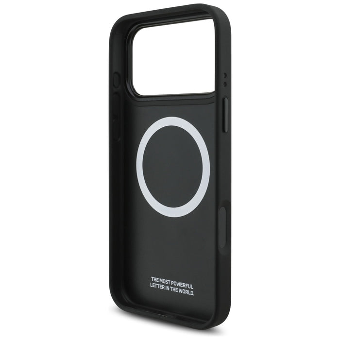 BMW M Tricolor Metal Logo MagSafe Case for iPhone 17 Pro Max - Black