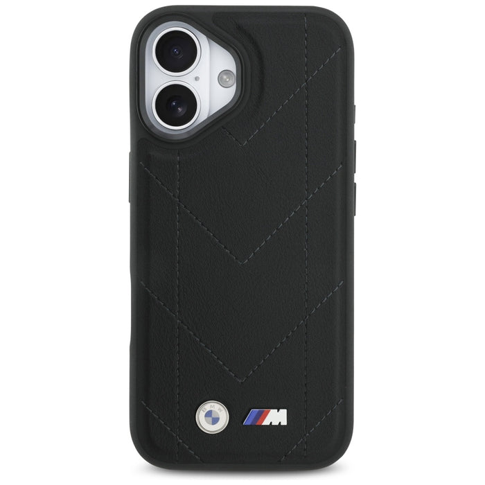 BMW M Quilted Logo MagSafe iPhone 17 Case - Black