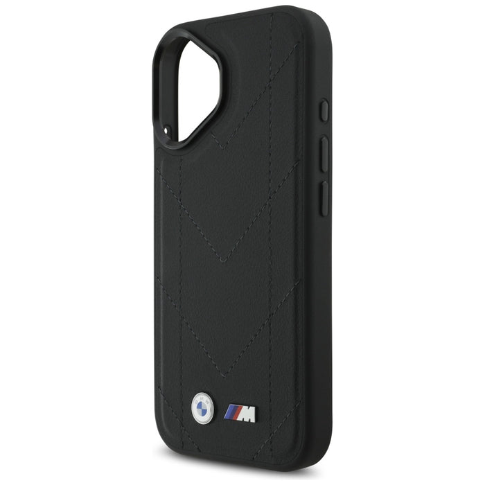BMW M Quilted Logo MagSafe iPhone 17 Case - Black