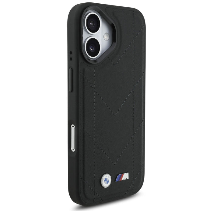 BMW M Quilted Logo MagSafe iPhone 17 Case - Black