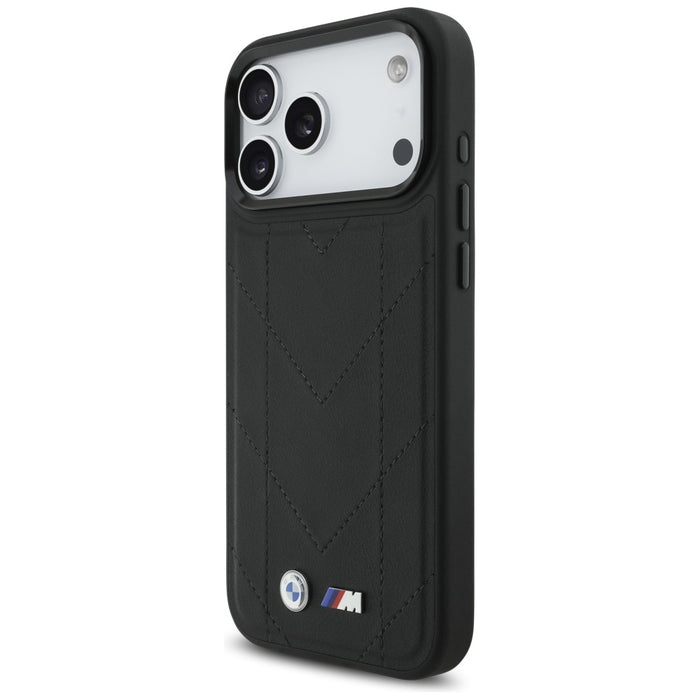 BMW M Quilted Logo MagSafe Case for iPhone 17 Pro Max - Black