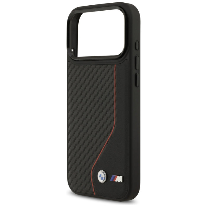 BMW M Carbon Line &amp; Logo MagSafe Case for iPhone 17 Pro Max - Red