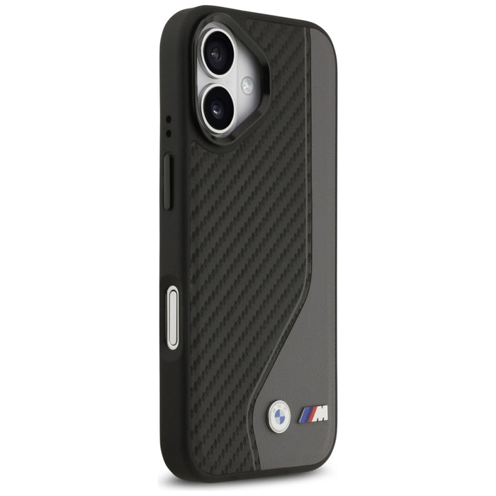 BMW M Carbon Logo MagSafe Case for iPhone 17 - Black and Gray