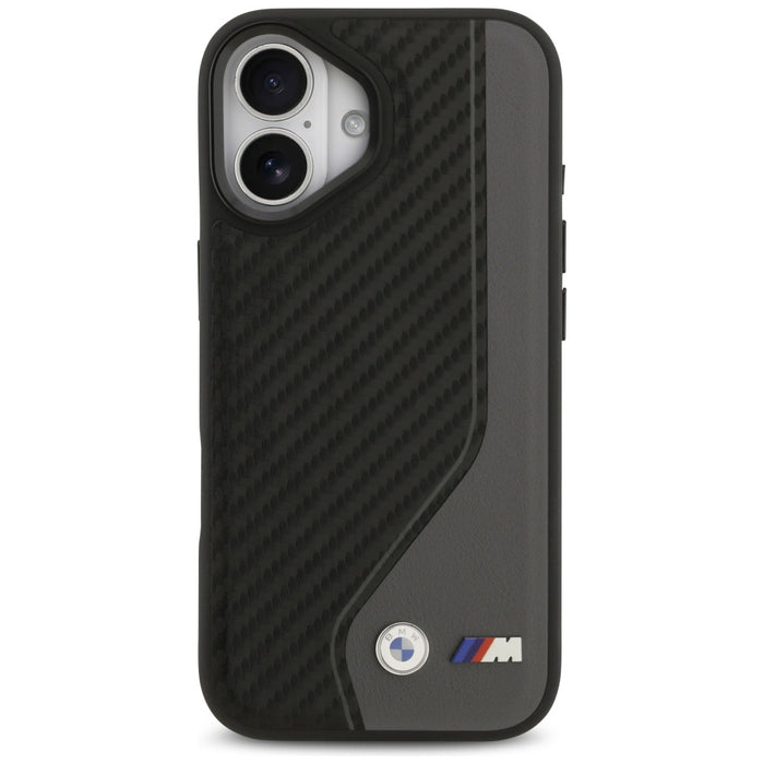 BMW M Carbon Logo MagSafe Case for iPhone 17 - Black and Gray
